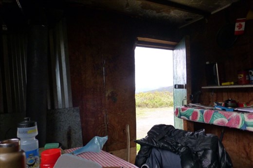 our refugy cabin near the summit of 4000 feet. on our way to Haines.