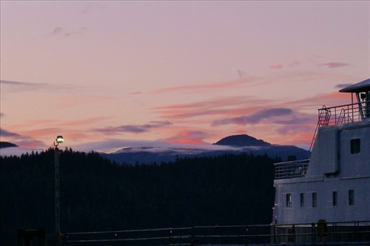Leaving Haines on the ferry.