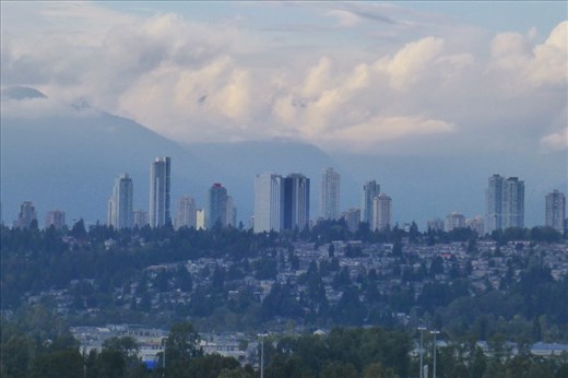 takes a LONG time to ride into Vancouver from the south.