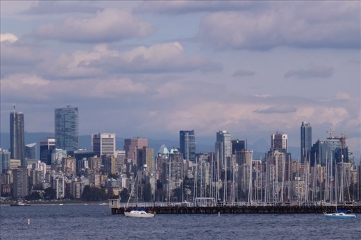 Vancouver skyline.