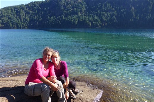 Marina and I at Cowichan Lake, Vancouver island.