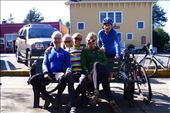 Friends from Marin, on vacation in Poulsbo, rode aus out to Port Gamble to send us off to the Olympic Peninsula.: by margitpirsch, Views[570]