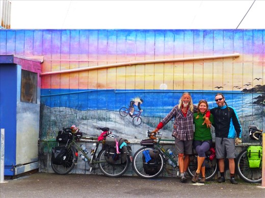 Good bye to our traveling companion of two days. See you later, Ross! 
This took place in Arcata.