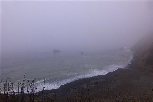 Feeling nearer home in the fog...