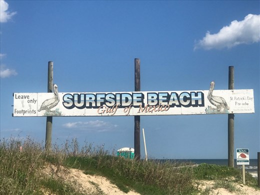 First sight of the Gulf Coast.