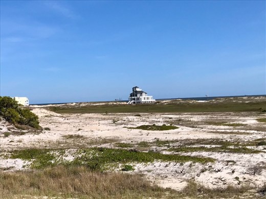 Riding the peninsula along the Gulf.