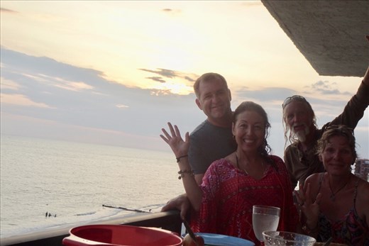 ....right at the beach with time to swim!