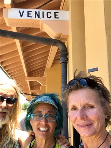 We rode to Venice..here is the prove!