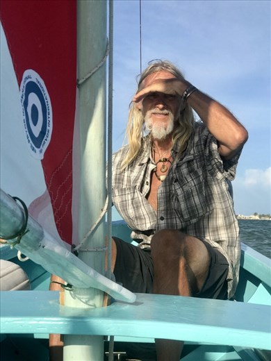 Sailor James on an evening cruise.