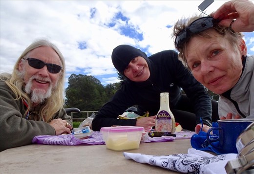 Lunch on the road again