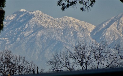Nope, not the Alps.....the mountains behind Los Angeles, CA