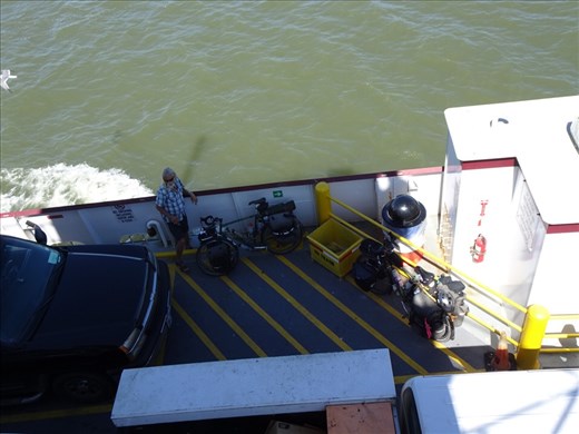 Another little ferry to take us to Grand Chenier to our next Warm Shower hosts.