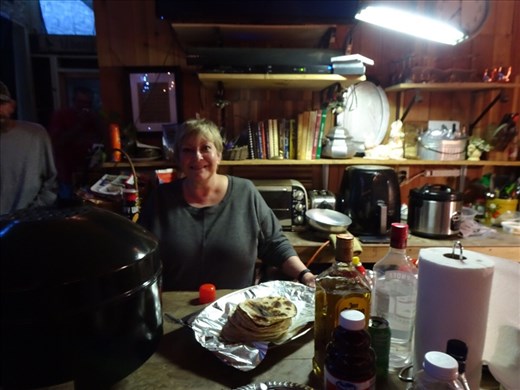 Melissa preparing more food!