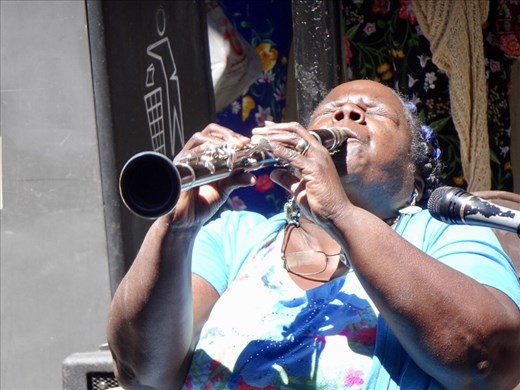 Doreen, incredible street musician in New O.