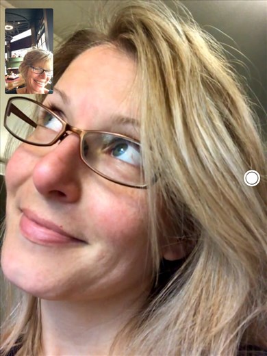 My girl and I having a good time Skyping!