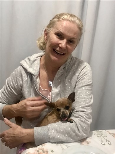 Our WS host with Nina, the tiny dog