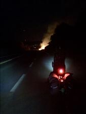 Freak out time ...riding through controlled burns at night.: by margitpirsch, Views[311]