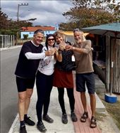 Enjoying some serious caldo de cana! (Sugarcane juice with lime! Super yummmmmm!): by margitpirsch, Views[994]