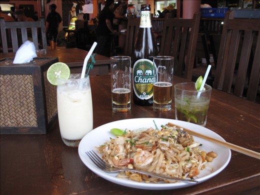 Pad Thai & Pina Colada... Yum