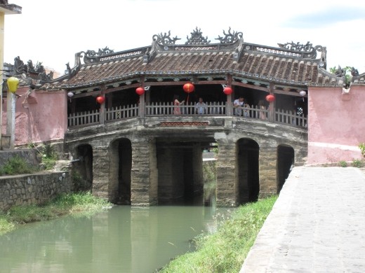 Japanese covered bridge built 1590's