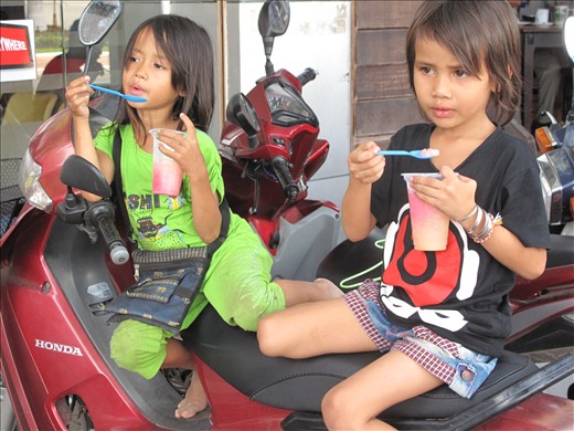 Street savy girls, vendors of small goods