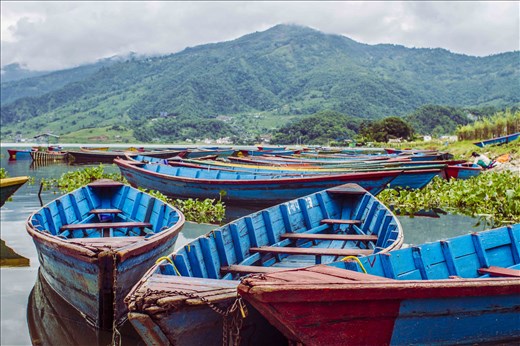 Pokhara and its reflected water, after a cloudy day we always have some color.