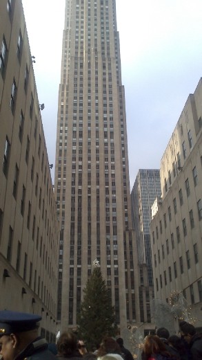 The Rockefeller Center. This building doesn't fit on my shot...