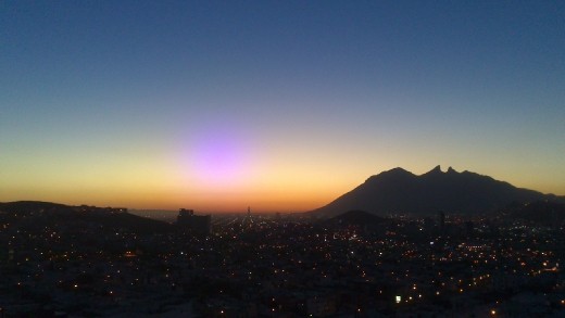 Arriving in Monterrey, City of Mountains.