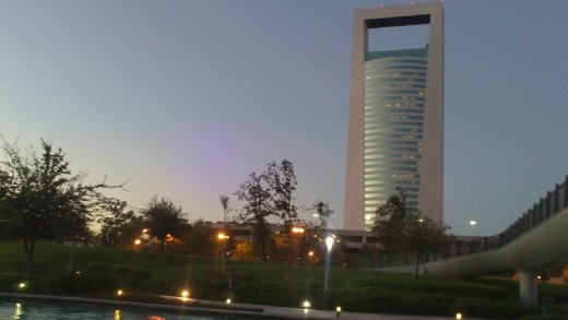 Monterrey City's Fundidora Park view at dawn.