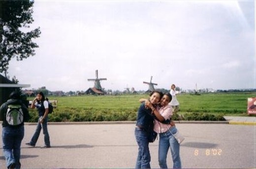 Visiting the windmills in Holland.