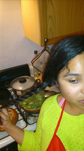 I can braid my own hair now, mom!