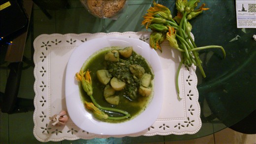 I bet you are wondering what those orange and green weeds are...