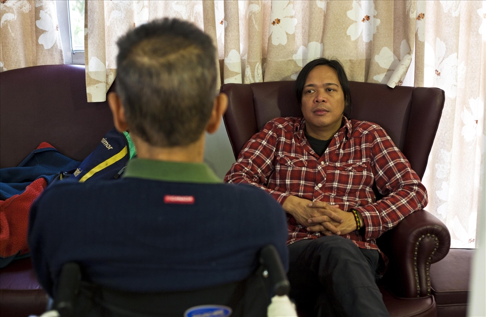 The illness of my father was a shock for all my family, as literally overnight he turned into a person we no longer recognise. He is still a father and a husband to us, but also a stranger as his personality changed, like a big and strong man that now needs special care around the clock. I think in this picture, my brother’s face reflects a kind of sorrow that one can only display when remembering good old times, close to your heart.