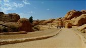 Long and dusty road to the ancient Nabatean city of Petra: by mariaprecioso, Views[688]