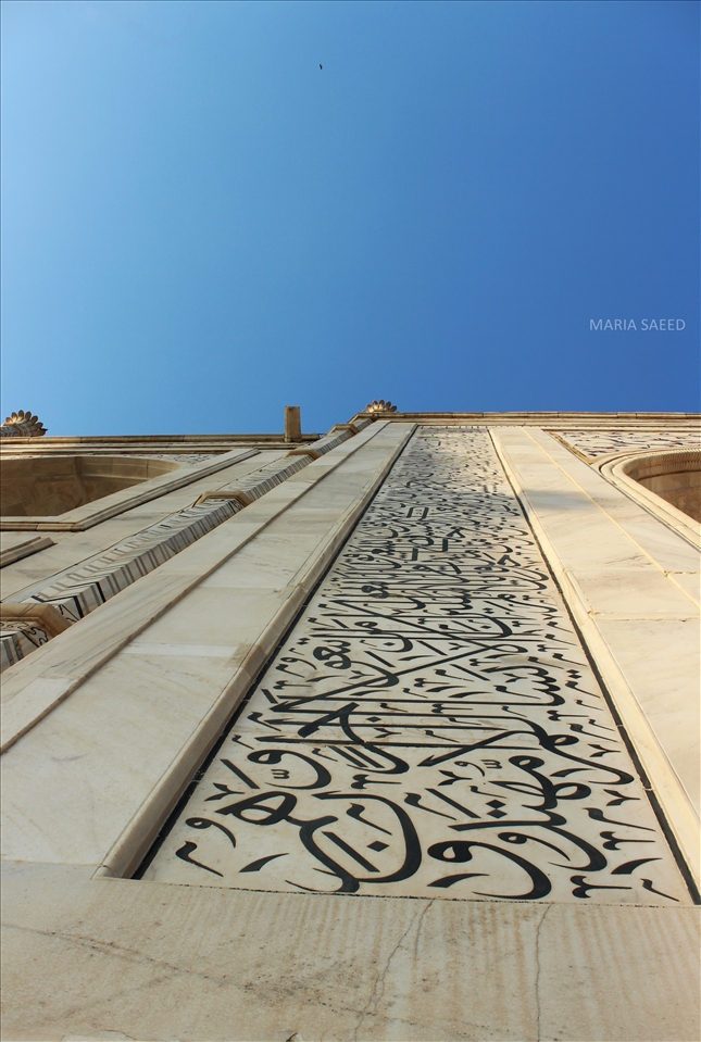 The holy inscriptions making taj a memory