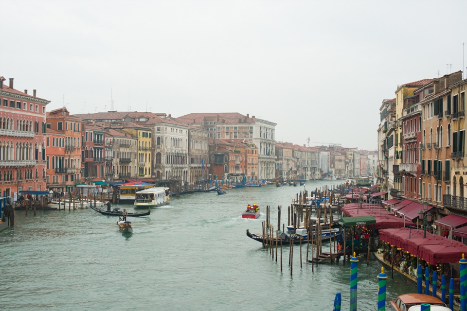 Infested canal as opposed to a sunny seasons, but still teeming with life.