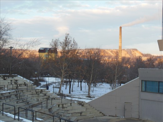 Polluted winter in the city