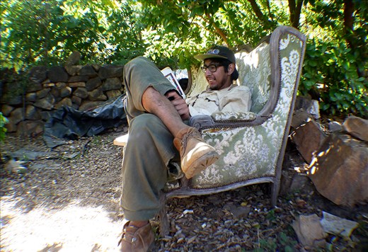 A well deserved afternoon off, pretty extravagantly enjoying with Hesse.