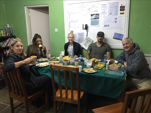 the beginning  arrival in Nairobi 
 first breathe of air in Africa 