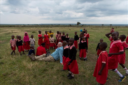 school visit with the project team 