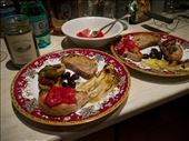 Marinated Eggplant on Toasted points.: by martaonthemove, Views[280]