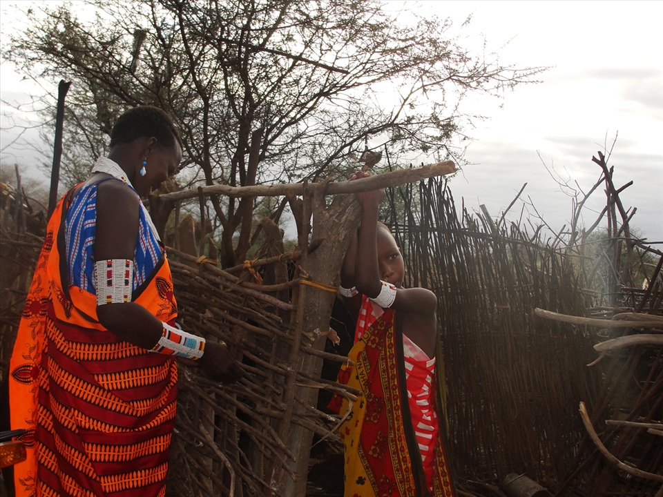 1.	In the Maasai community, it's the women who construct houses.