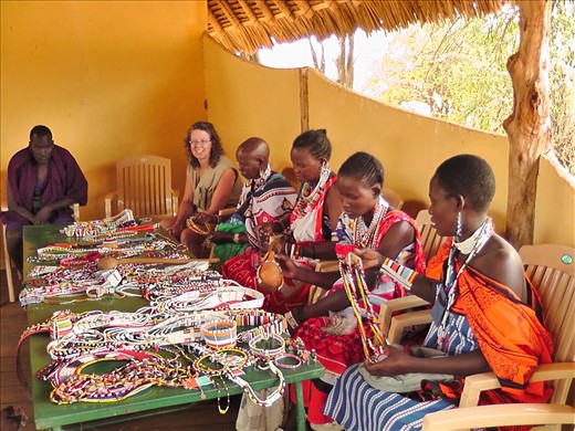 5.	Later, they meet and make crafts to raise education funds for their daughters