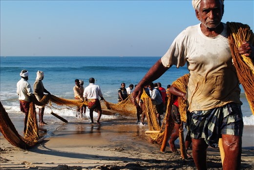 Kerala Fishermen at the Sunrise