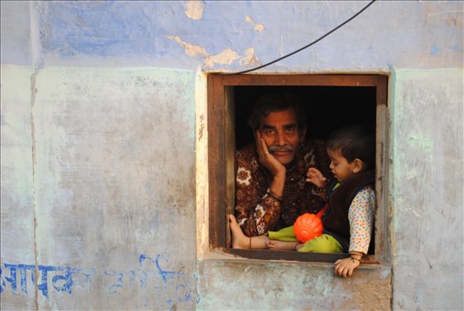 A local man and his grandson, Jodhpur.
