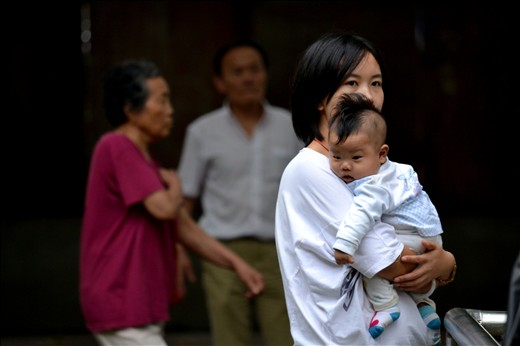 a young mother's love for her child