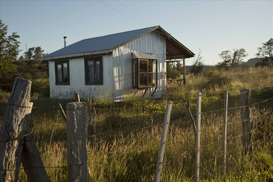 15 years ago, Brad came to Patagonia for his first season as a fly fishing guide and has been back ever since. He invited Rex and I to stay the night on their farm where he and Jess live in a simple home, one of several structures built hastily along the grid of the Rio Simpson Valley when the pioneering electrical company first arrived for construction. There is no running water inside, but it is of no importance. The running of trout in the clear crisp rivers of the Patagonia outside is what matters. The farm is quiet, except for the occasional roar of the Patagonian wind that rips across the tin roof. Luckily for us, and our tent, there was no wind that night.