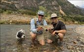 In the morning, we all piled in the truck with dogs and fishing gear and drove down to the river. Brad and Jess taught us the basics of casting, as the dogs ran along the banks sniffing for wildlife. By mid-afternoon, Rex and I each caught our first fish. Here, Brad holds Rex’s trout. It is these spontaneous invitations that make some of the most memorable travel experiences and the best ‘short rides up the road.’: by martystano, Views[1186]