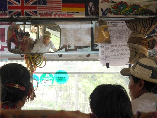 This photo was taken on a bus trip back from Nagarkot, located 32 km east of Kat