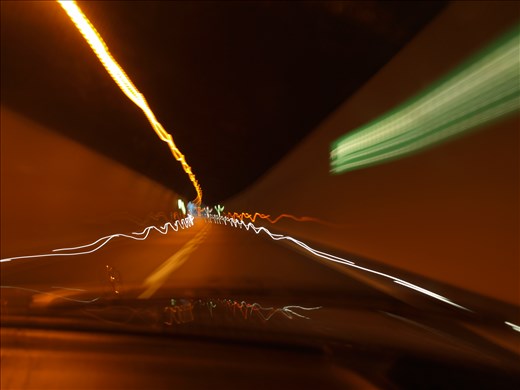 Massarosa tunnel as we barrel towards the Firenze airport early in the morning o